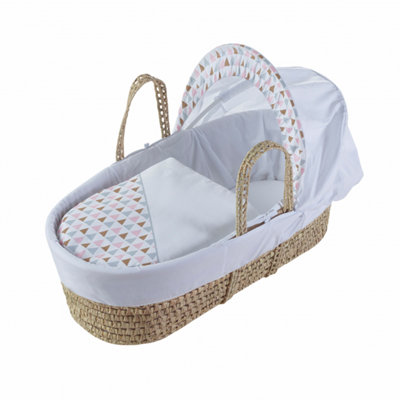 Kinder Valley GEO Pink Palm Moses Basket DIY at B&Q