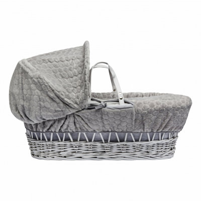 Kinder valley grey wicker best sale moses basket