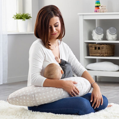 Kinder Valley Grey Star V-Shape Nursing Pillow