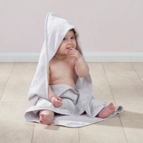 Kinder Valley Hooded Towel and 2 Pack Wash Mitts Grey