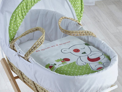 Kinder Valley Quiet as a Mouse Baby Moses Basket Bedding Set
