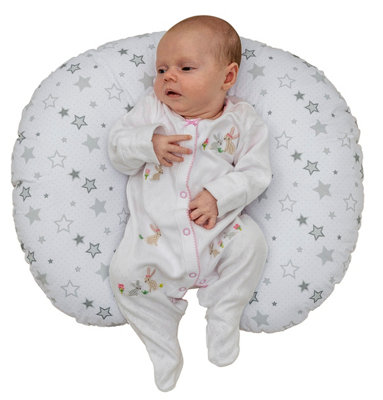 Kinder Valley Silver Star Double Sided Nursing Pillow, Baby