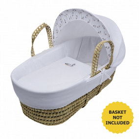 Kinder Valley Swan Baby Moses Basket Bedding Set for Newborn
