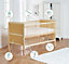 Kinder Valley Sydney Cot Bed Natural with Kinder Flow Mattress Kids Bedroom Furniture