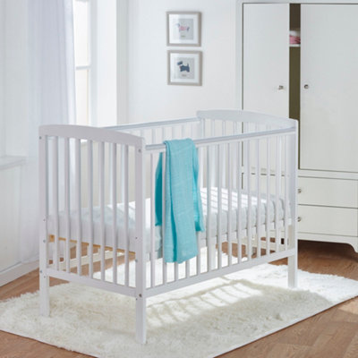 Kinder Valley Sydney Cot White with Kinder Flow Mattress