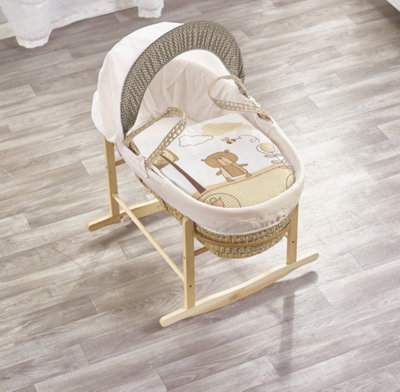 Rocking Moses Basket Stand - Natural