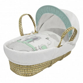 Kinder Valley Tiny Ted Mint Palm Moses Basket