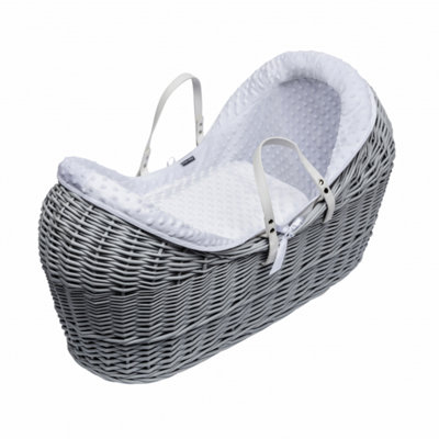 Grey dimple moses shop basket bedding set