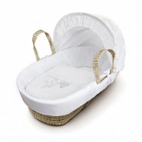 Kinder Valley White Teddy Wash Day Palm Moses Basket