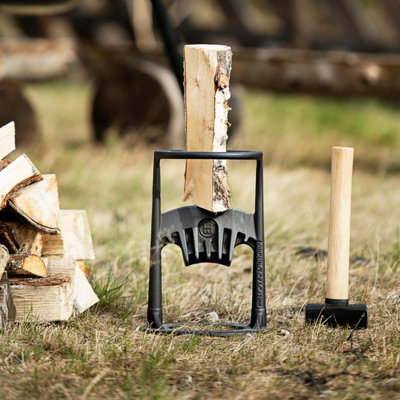 Kindling Cracker Original Cast Iron Black Durable Wood