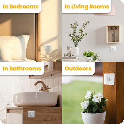 Kinetic Smart Switch Kits with Zigbee - Kinetic grid Smart Switch (2-channel, 2-gang) and Smart Switch Modules with zigbee (4) kit