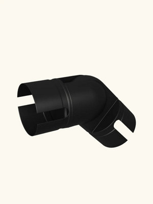 Kineton Matt Black Adjustable Elbow