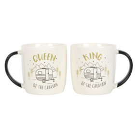 King and Queen Caravan Mug Set (500 ml)