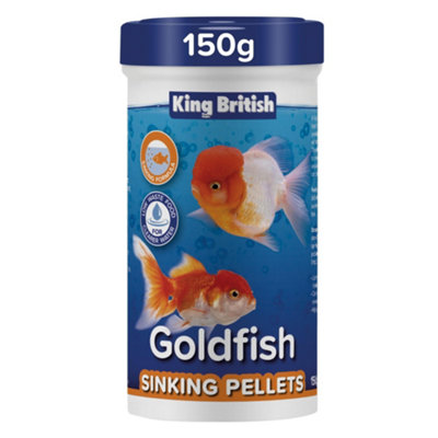 King British Goldfish Sinking Pellets 150g (Pack of 6)