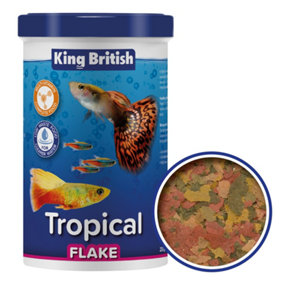 King British Natural Tropical Flake (with Ihb) 200g (Pack of 2)
