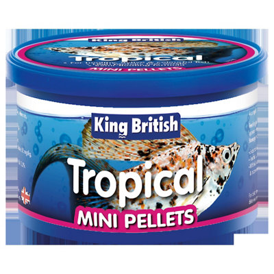 King British Tropical Fish Mini Pellets 45g (Pack of 6)