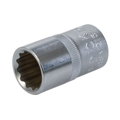 King Dick - Socket 1/2" SD 12pt Metric - 15mm