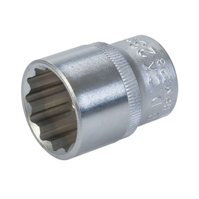 King Dick - Socket 1/2" SD 12pt Metric - 23mm