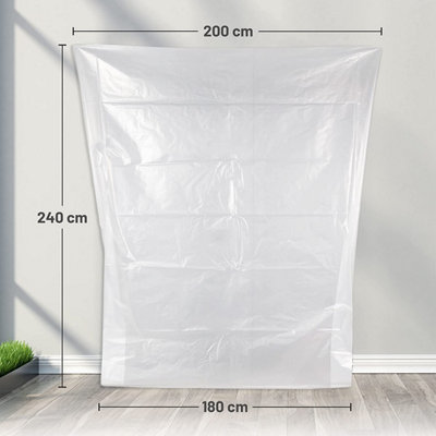 King Mattress Bag Waterproof Cover for Storage to Protect Your Bed from Pest Damage 240 x 200 x 30cm (92.5gsm)