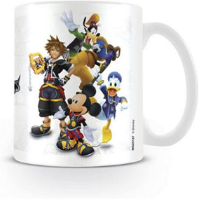 Kingdom Hearts Group Mug White/Yellow/Black (One Size)