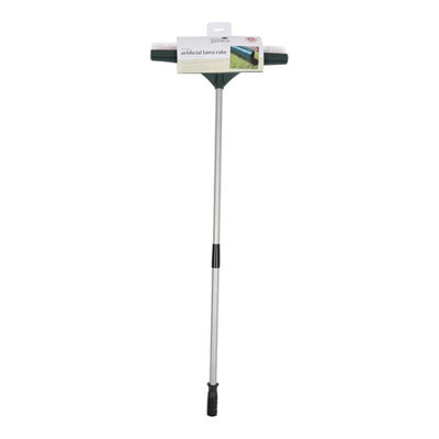 Kingfisher ARAKE Artificial Grass Rake 45cm Wide Head Fake Lawn Astro ...