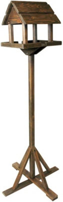 Kingfisher BF009HD Deluxe Wooden Bird Table Premium Robust Bird Feeder ...