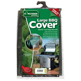 Kingfisher Extra Large XL BBQ Barbecue Cover Green Garden Furniture