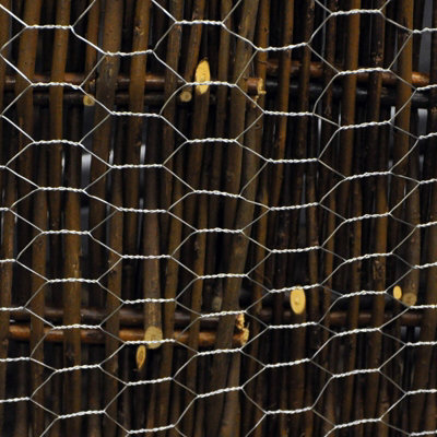 Kingfisher Galvanised Chicken Wire Mesh Netting Cage Aviary Fence 6m x 0.9m 25mm