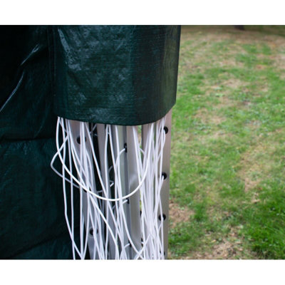 Kingfisher Rotary Washing Line Parasol Garden Furniture Cover Green Waterproof - 3
