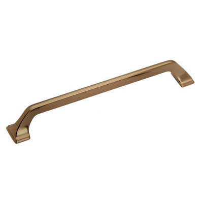 Kingham Traditional Brushed Brass Cabinet Door Pull Bar Handle (W)216mm