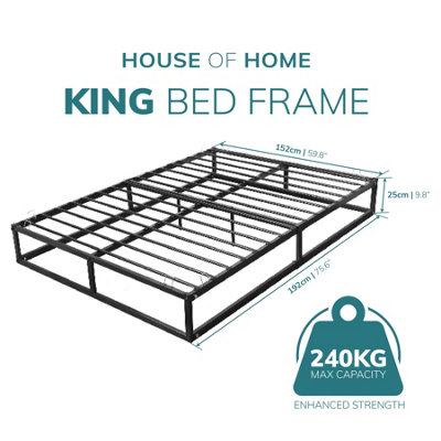 King sleigh platform deals bed