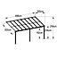 Kingston 10x16ft Wide Lean To Carport Patio Cover