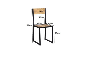 Kingwood Metal & Wood Dining Chair - Set Of 2