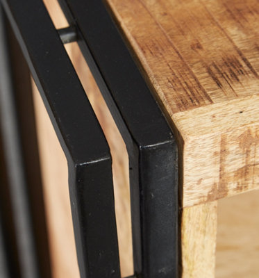 Kingwood Upcycled Industrial Console Table Made From Reclaimed Metal ...