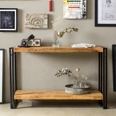 Kingwood Upcycled Industrial Console Table Made From Reclaimed Metal ...