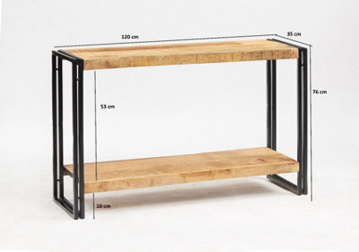 Kingwood Upcycled Industrial Console Table Made From Reclaimed Metal ...