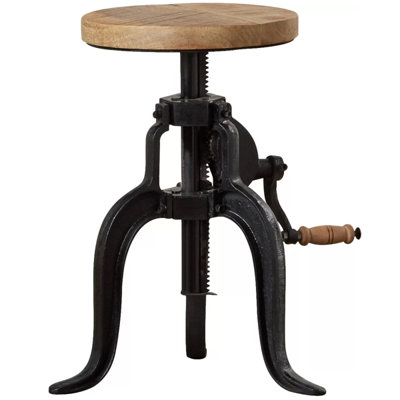 Kingwood Upcycled Industrial Vintage Adjustable Height Wooden Top ...