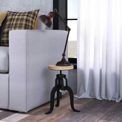 Kingwood Upcycled Industrial Vintage Adjustable Height Wooden Top ...