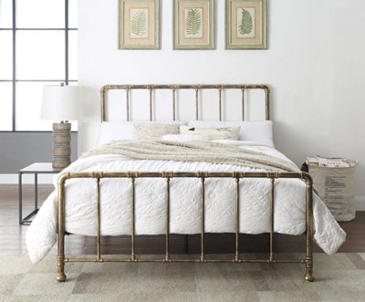 Kinnerton King Size 5ft Antique Bronze Metal Bed Frame