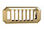 Kinston Ceramic Accessories Traditional Grill Overflow Cover - 26mm x  50mm - Brushed Brass - Balterley
