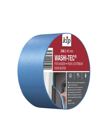 KIP 222848 246 Premium Outdoor WASHI-TEC Masking Tape 48mm x 50m KIP222848
