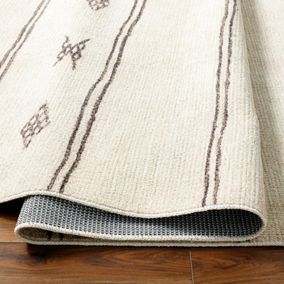KIRAN Becki Owens x Livabliss Global Scandi Beige/Dark Brown Area Rug 160 x 213 cm