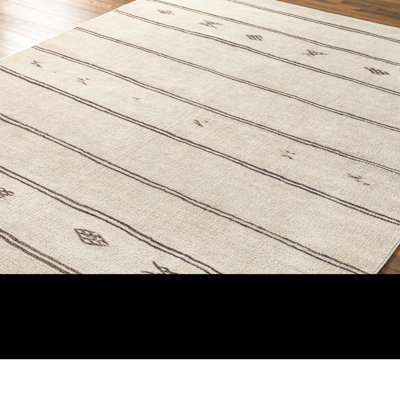 KIRAN Becki Owens x Livabliss Global Scandi Beige/Dark Brown Area Rug 160 x 213 cm