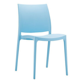 Kirk Stackable Side Chair - Blue