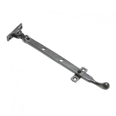 Kirkpatrick 12 inch Gentle Curve Casement Stay - Black (1312)