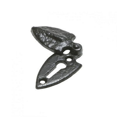 Kirkpatrick Covered Shield Escutcheon - Black (1065)