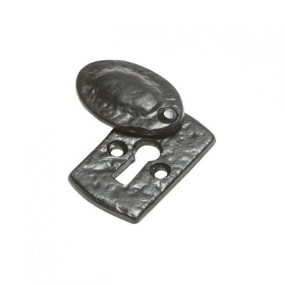 Kirkpatrick Covered Square Escutcheon - Black (1490)