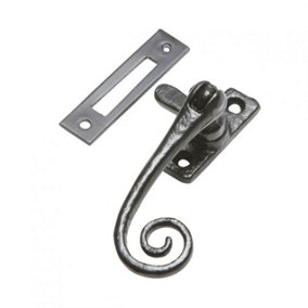 Kirkpatrick Monkey Tail Fastener with Mortice Plate - Antique Black (1181MP)