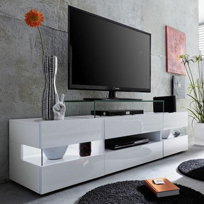 Kirsten TV Stand With Storage for Living Room and Bedroom, 1690 Wide ...