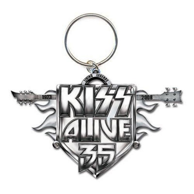 Kiss Alive 35 Tour Keyring Silver (One Size)